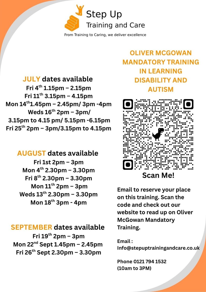 Oliver McGowan Mandatory Training in Learning Disabilities and Autism