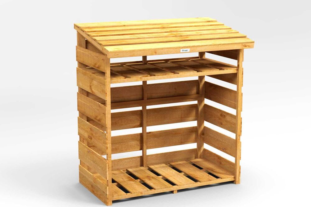 Log Store 4x2 With Shelving
