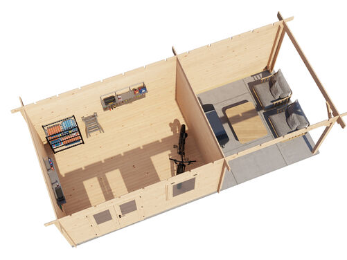 400cm x 300cm + 300cm Veranda