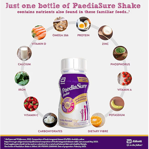 Paediasure Shake - Vanilla Flavour 200ml