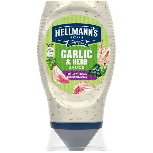 Hellmann's Garlic & Herb Sauce - 260g