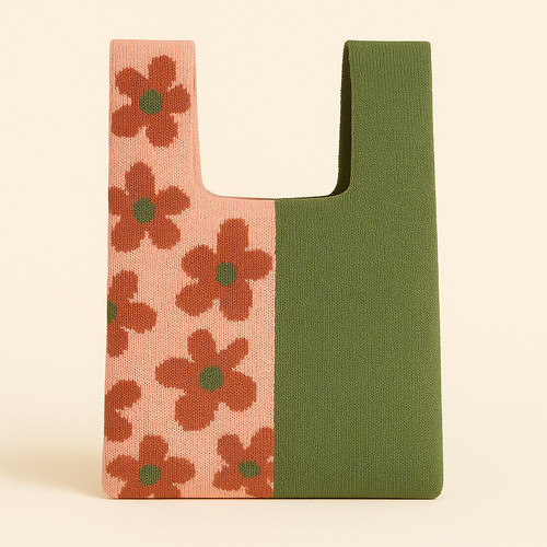 Half Bloom Knit Bag
