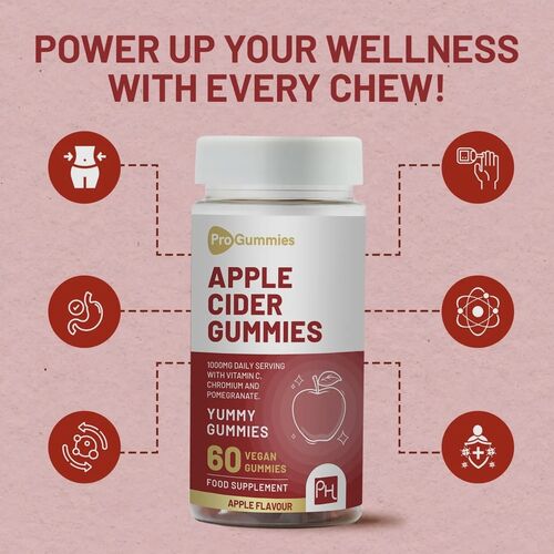 Prowise Apple Cider Vinegar Gummies 1000mg 60 Gummies