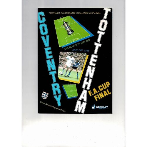 1987 Coventry City v Tottenham Hotspur FA Cup Final Football Programme