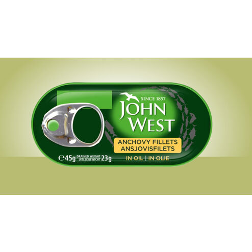 John West Anchovy Fillets in Oil 45g