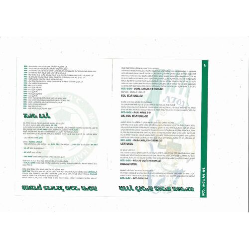 Maccabi Haifa v Glentoran European Cup Winners Cup Football Programme 1998/99