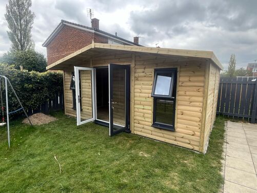 #PVC107 18x10 Apex Reverse Summer House