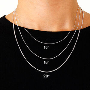 9ct white gold 1.4mm diamond cut curb chain