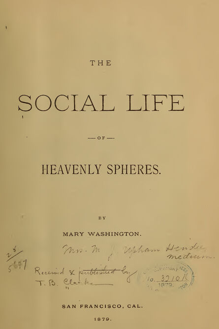 1879 | The Social Life of Heavenly Spheres