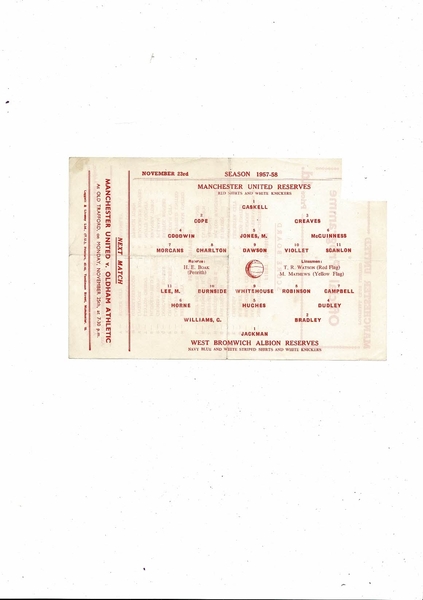 Latest Football Programmes Listed today