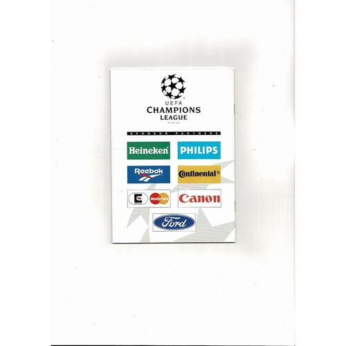 Bayern Munich v Gothenburg UEFA Champions League Football Programme 1994/95