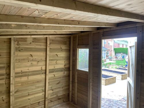 #P013 10x8 Pent Shed