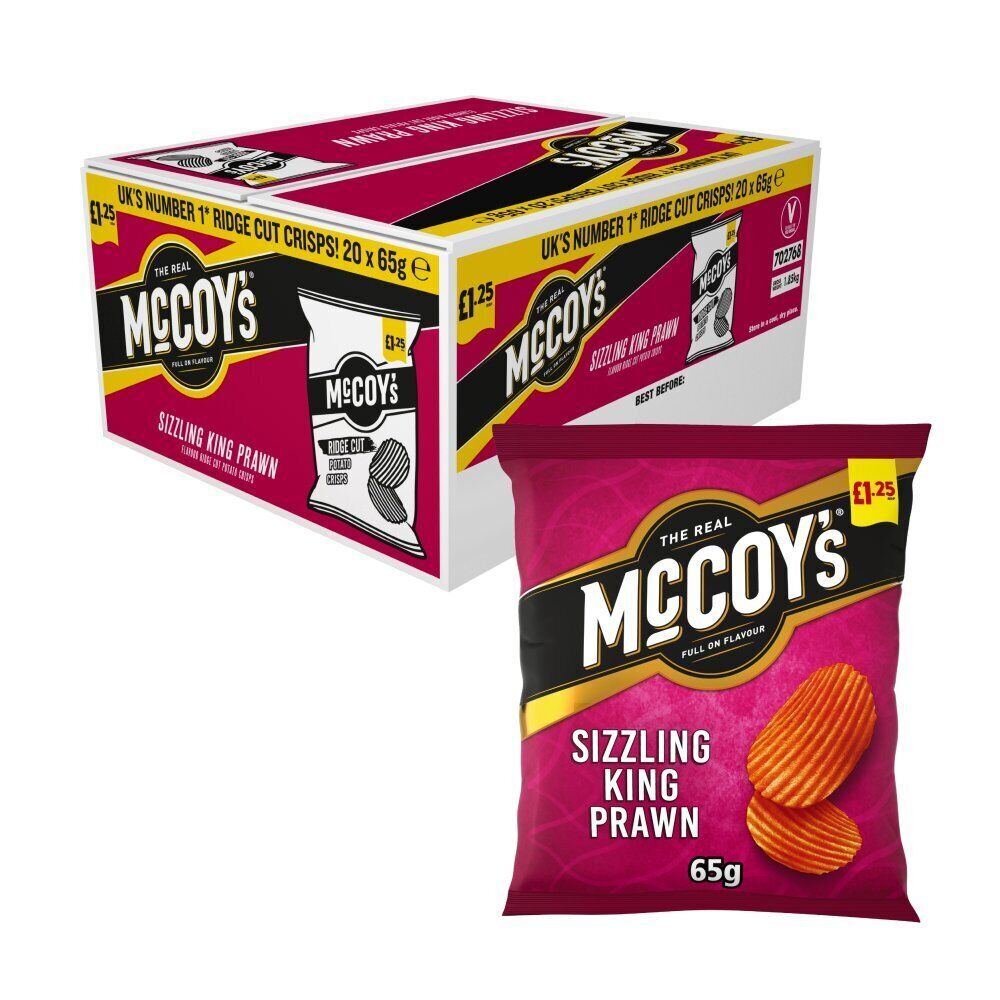 McCoy's Sizzling King Prawn Crisps