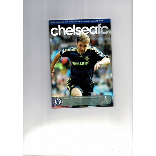 Chelsea v Athletico Madrid Champions League Football Programme 2009/10