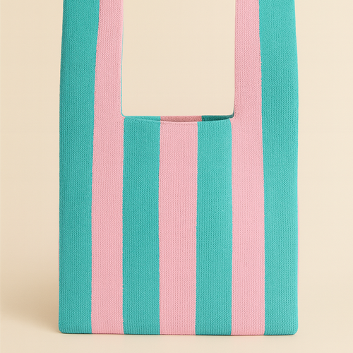 Citrus Stripe Reusable Bag