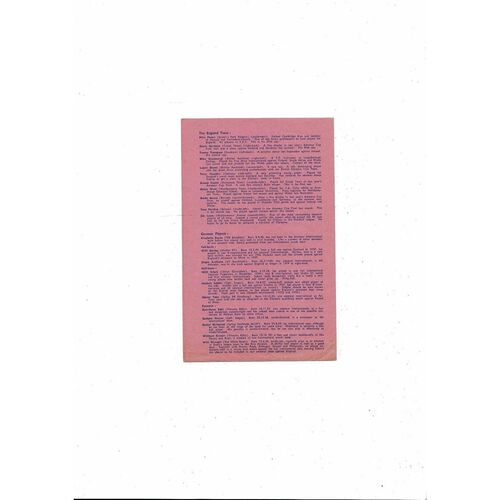 1960 England v Germany Amateur International Football Programme @ Dulwich Hamlet