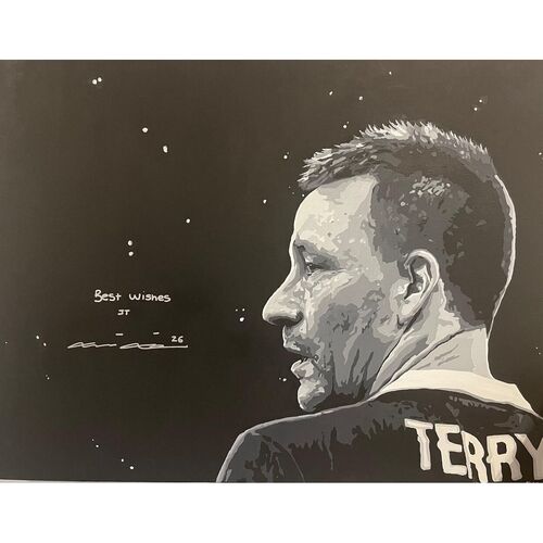 Original John Terry Signed Painting by Sue Verity