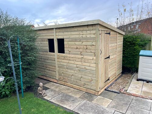 #P064 12x8 Pent Shed
