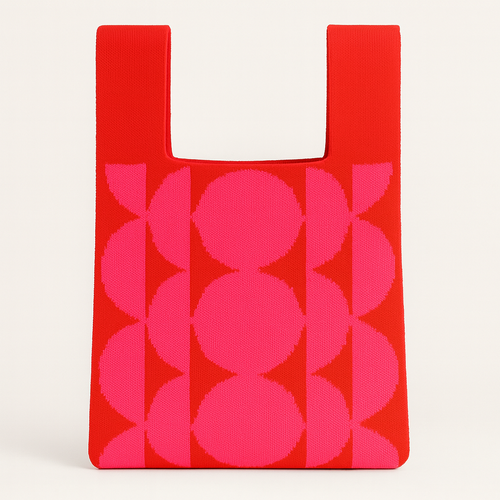 Berry Geometry Reusable Bag