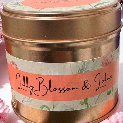 Lilly Blossom & Lotus Spring Tinned Candle