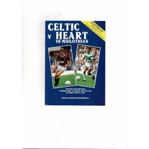 Scottish Cup Semi Final Football Programmes