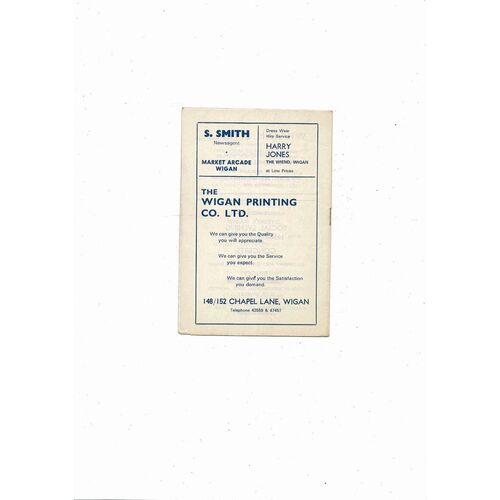 Wigan Athletic v Peterborough United FA Cup Football Programme 1970/71