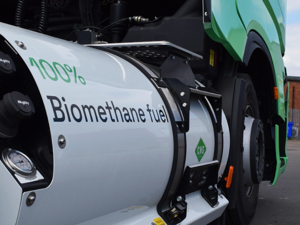 Vehicle graphics installed on an Iveco lorry cab.