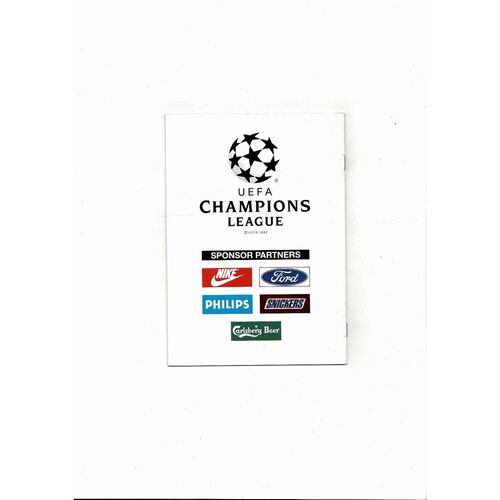 AC Milan v Werder Bremen UEFA Champions League Football Programme 1993/94