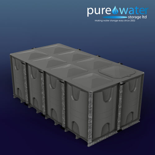 PW.4X2X1.5.IFB.AG - 12000  LITRE SECTIONAL WATER TANK, INTERNALLY FLANGED BASE (IFB)