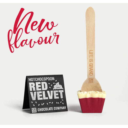 Red Velvet Spoon HotChocSpoon by Chocolate Company 51g