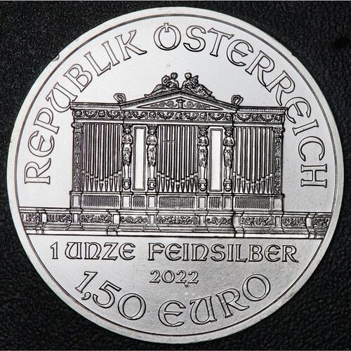 2022 10 x Austrian Philharmonic 1oz silver coin - 311g