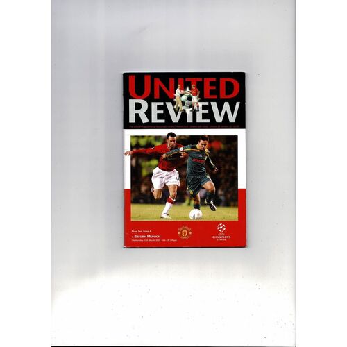Manchester United v Bayern Munich Champions League Football Programme 2001/02