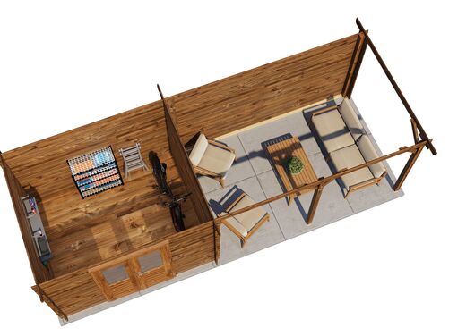 300cm x 250cm + 400cm Veranda