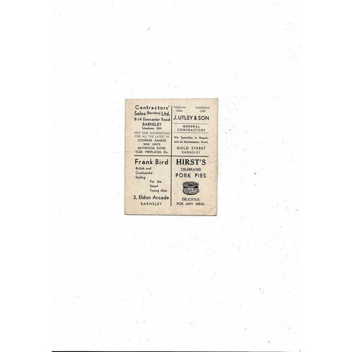 1961/62 Barnsley v Bradford Park Avenue Football Programme