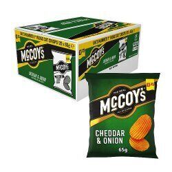 McCoy's Cheddar & Onion Crisps 65g