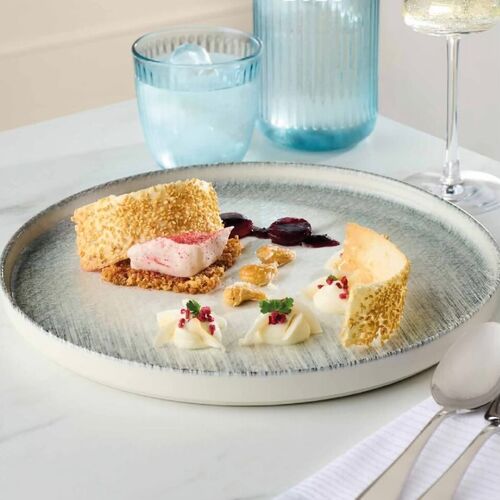 Linear Double Well Saucer 16cm