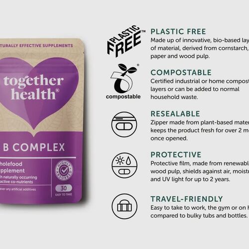 Together Health WholeVit Vitamin B Complex 30 Capsules