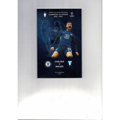 Chelsea v Malmo Champions League Football Programme 2021/22