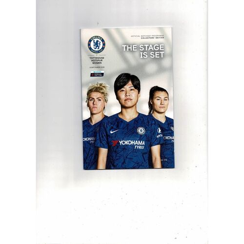 2019/20 Chelsea v Tottenham Hotspur Womens Super League Football Programme