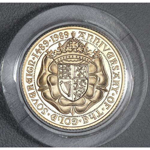 FDC QE11 1989 PROOF FULL GOLD SOVEREIGN