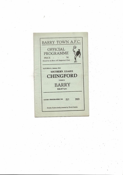 More Football Programmes listed today