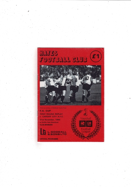 Latest Football Programmes Listed today