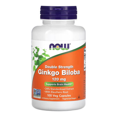 NOW Foods Ginko Biloba 120mg - 100 Capsules