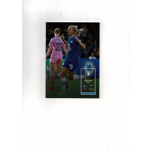 2022/23 Chelsea v Leicester City Womens Super League Football Programme