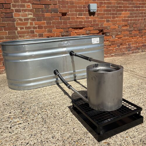 Oval Hot Tub Kit - Coil Heater with Cedar Lid