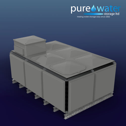 PW.3X2X1.TIF.AB - 7788 LITRE SECTIONAL WATER TANK, TOTALLY INTERNALLY FLANGED (TIF) C/W FVH
