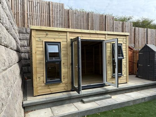 #PVC099 14x10 Pent Summer House