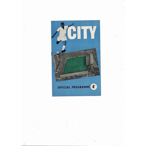 1959/60 Coventry City v Brentford Football Programme