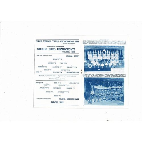 1965 Manchester United v Leeds United FA Cup Semi Final Football Programme