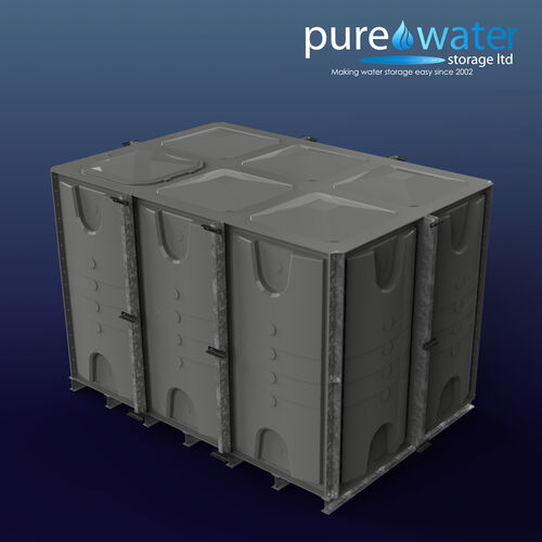 PW.3X2X2.IFB.AG - 12000 LITRE SECTIONAL WATER TANK, INTERNALLY FLANGED BASE (IFB)